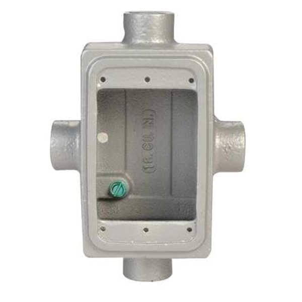 Appleton Electric Weatherproof Box,4Inlet,25cu. in FDX-1-75