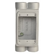 Appleton Electric Weatherproof Electrical Box, 1-Gang, 4-Inlet, Malleable Iron