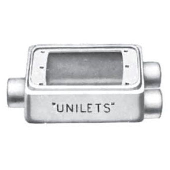 Appleton FDCC-1-100 Cast Device Box, FDCC, Malleable Iron, 1 Gang, 1" Hub