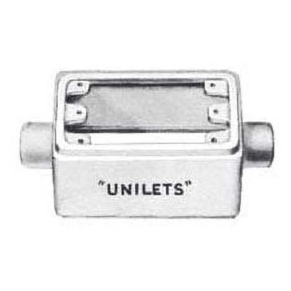 Appleton FSC-1D-75, 1-Gang, 3/4"" Hub, Malleable Iron, Cast Hub Device Box, 1 pc