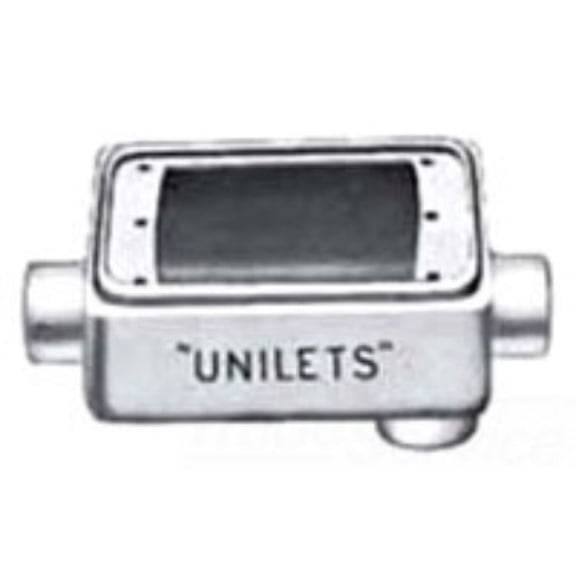 Appleton FSCA-1-75 Cast Device Box, FSCA, Malleable Iron, 1 Gang, 3/4" Hub