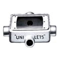 thumbnail image 1 of Appleton FSX-1-50, 1-Gang, (4) 1/2"" Hub, Iron, Shallow Cast Hub Device Box, 1 pc, 1 of 1