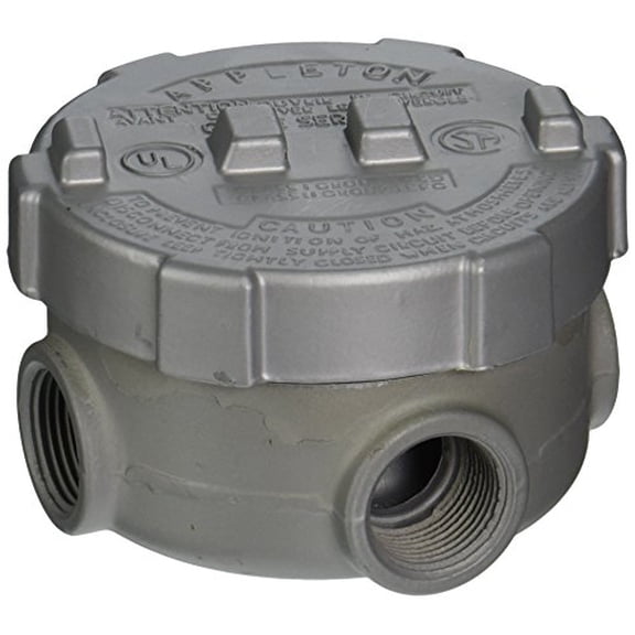 Appleton GRUE75-A Conduit Outlet Box, Aluminum, 3/4 Hub