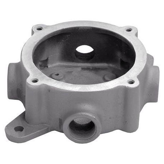 Appleton GSU-100, 5.56"" Diameter, 1-3/4"" D, (4) 1"" Hub, Conduit Outlet Box, 1pc