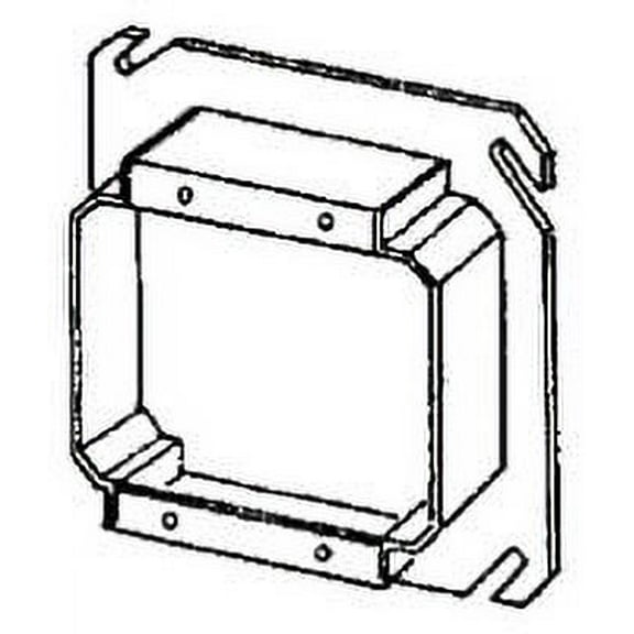 Appleton O-Z/G 847-150, Electrical Square Outlet Box Mud Ring, 4 In Sq, 1 PC