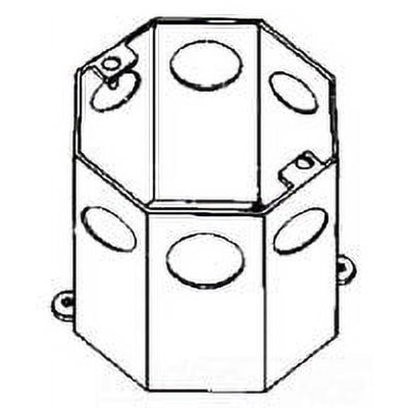 Appleton O-Z/G OCR3-1/2, Concrete Box, 3-1/2""Oct Concrete Ring, 1 PC