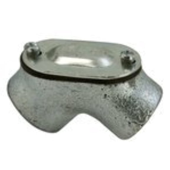 Appleton Pulling Elbow, 3/4", 90, Female/Female, Watertight, Malleable Iron