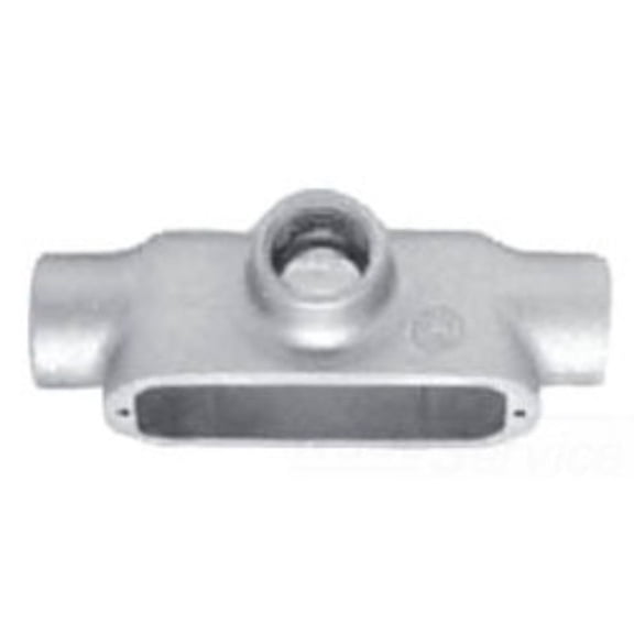 Appleton T125-M Conduit Body, Style T, Malleable Iron, 1-1/4"
