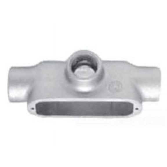 Appleton T400-M Conduit Body, Style T, Malleable Iron, 4"