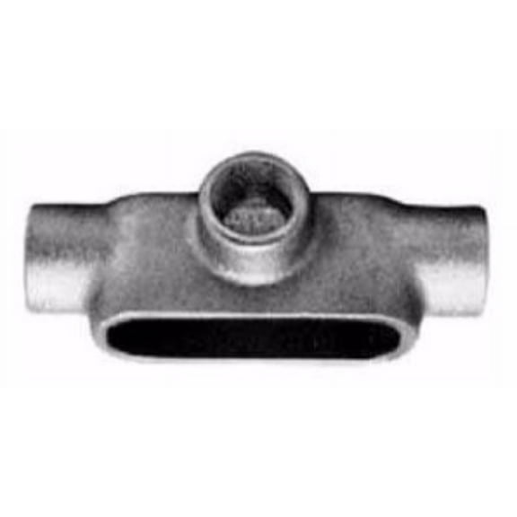 Appleton T87 FM7 Conduit Body, Style T, Iron, 3"