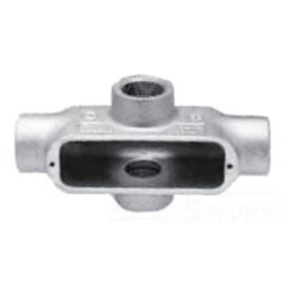 Appleton X50-M Conduit Body, Style X, Malleable Iron, 1/2"