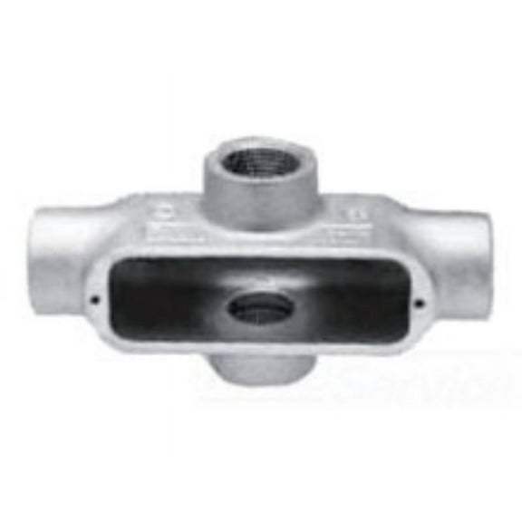 Appleton X75-M Conduit Body, Style X, Malleable Iron, 3/4"