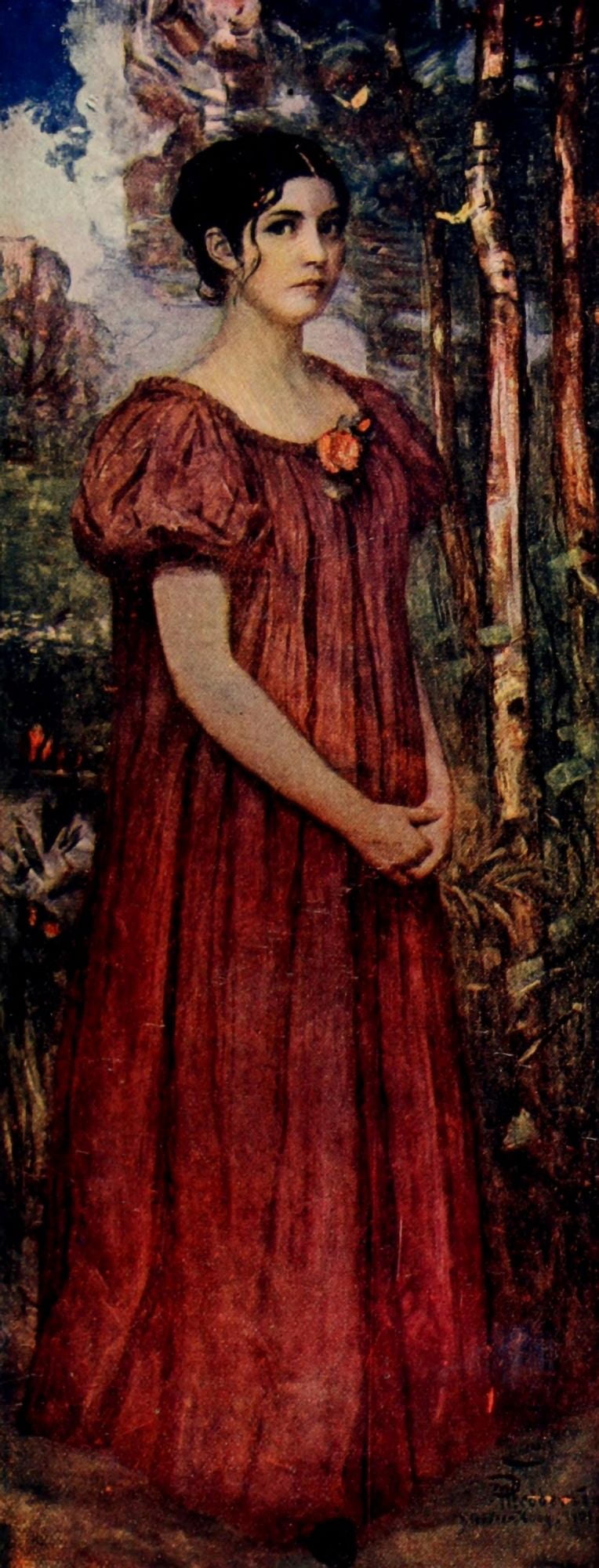 Appletons Booklovers Mag 1904 Artists Daughter Canvas Art - HP Fedderson (24 x 36)