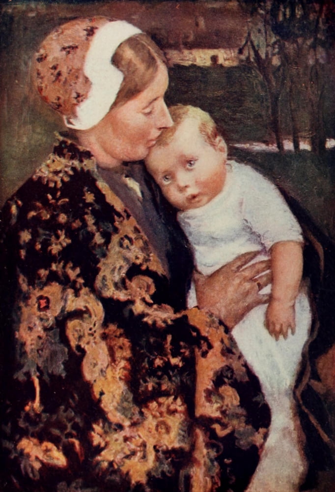 Appletons Booklovers Mag 1904 Motherhood Canvas Art - Gari Melchers (18 x 24)