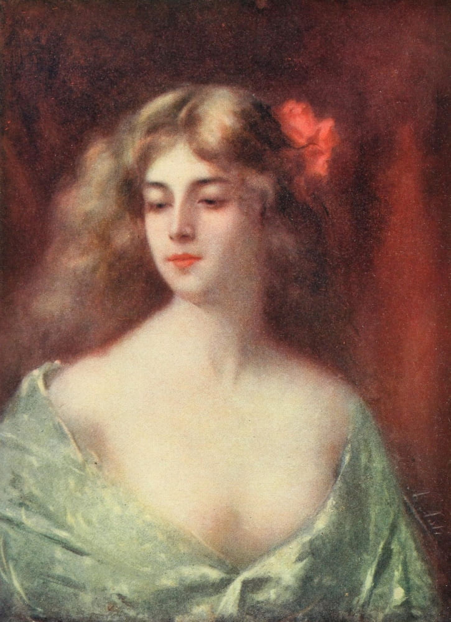 Appletons Booklovers Magazine 1903 The Bloom of Youth Canvas Art - Angelo Asti (24 x 36)