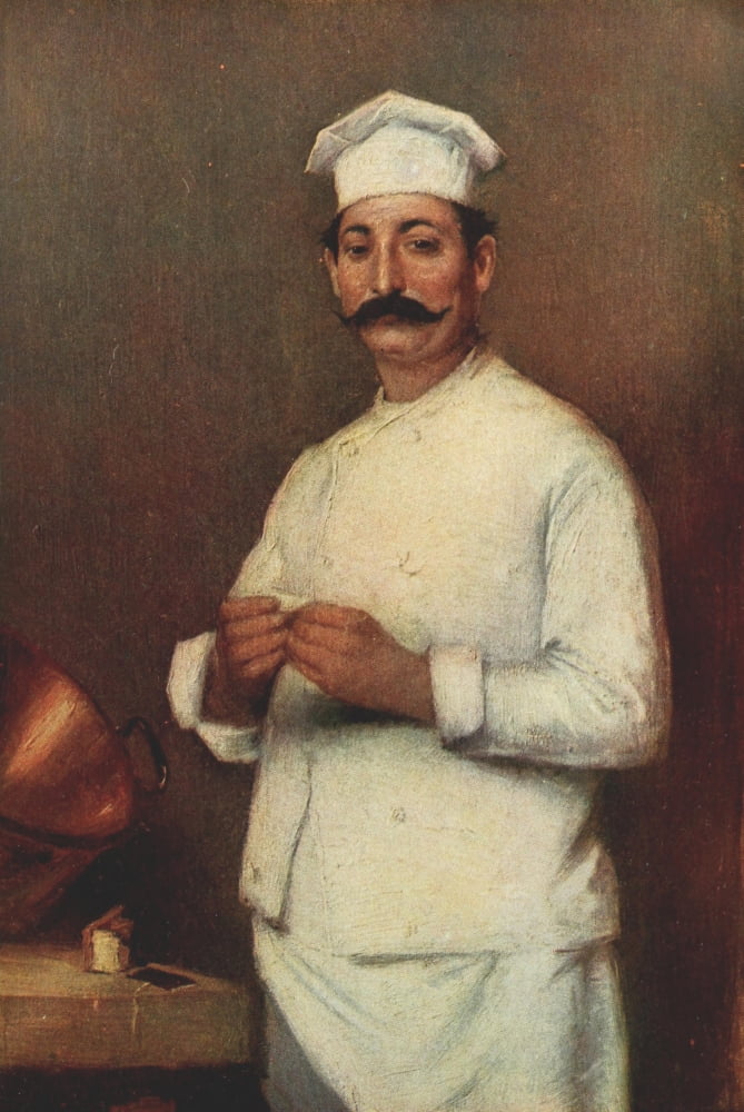 Appletons Booklovers Magazine 1903 The Chef Canvas Art - Adrian-Henri Tanoux (18 x 24)