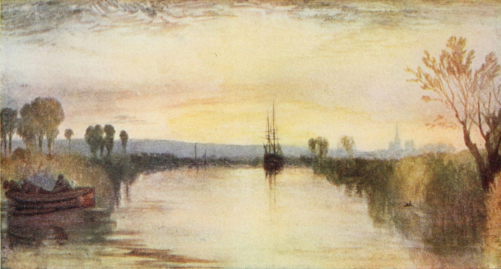 Appletons Magazine 1903 Chichester Canal Canvas Art - JMW Turner (18 x 24)