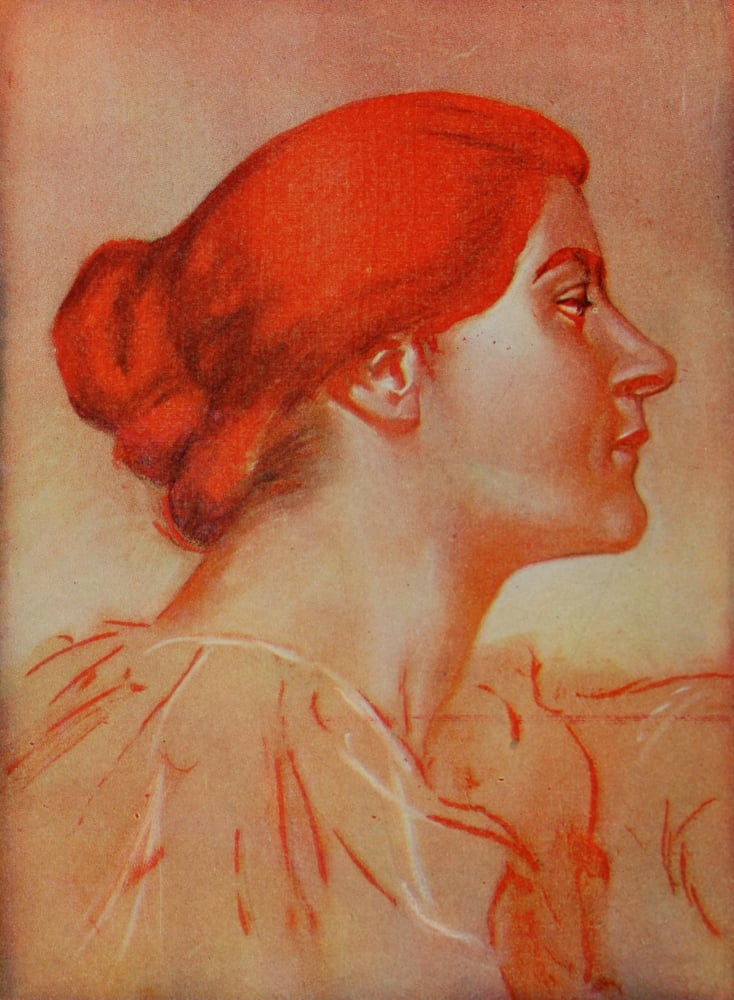 Appletons Magazine 1903 Study of a Girls Head Canvas Art - Carl Von Loefen (18 x 24)