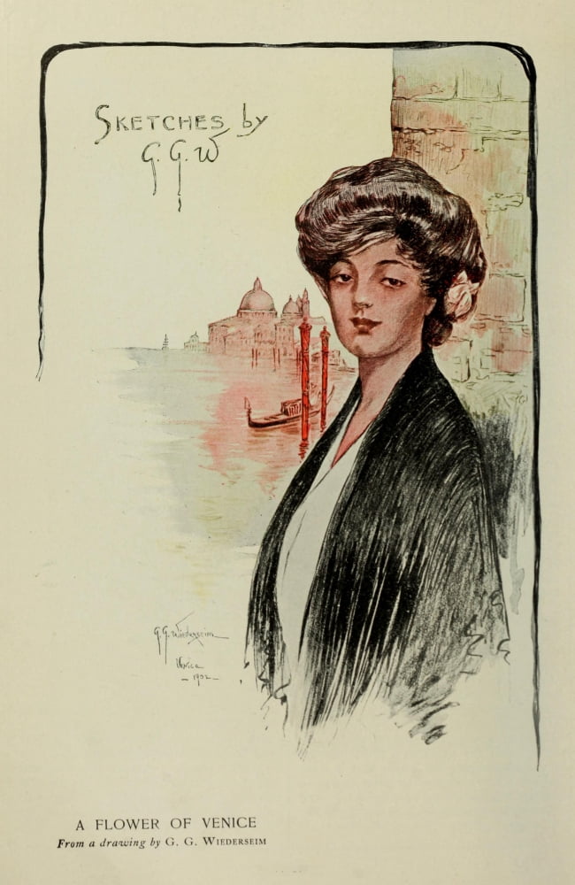 Appletons Magazine 1903 The Flower of Venice Canvas Art - Grace Weiderseim (18 x 24)