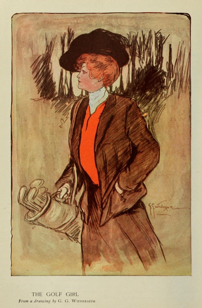Appletons Magazine 1903 The Golf Girl Canvas Art - Grace Weiderseim (24 x 36)