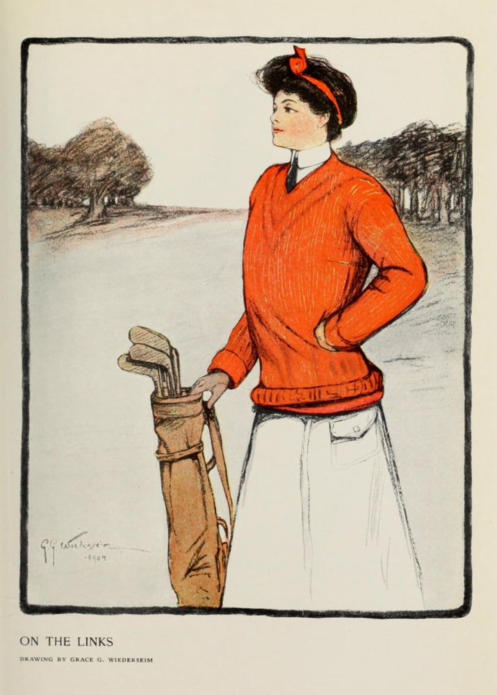 Appletons  Magazine 1904 On the Links Canvas Art - Grace Weiderseim (24 x 36)