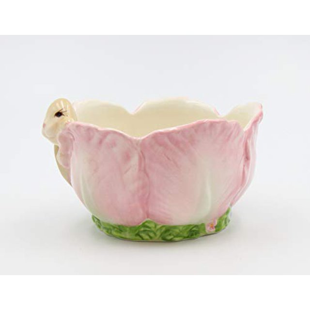 Appletree Design Ceramic Barn Yard Bunny Candy Bowl, 5Inch Long, 23/4