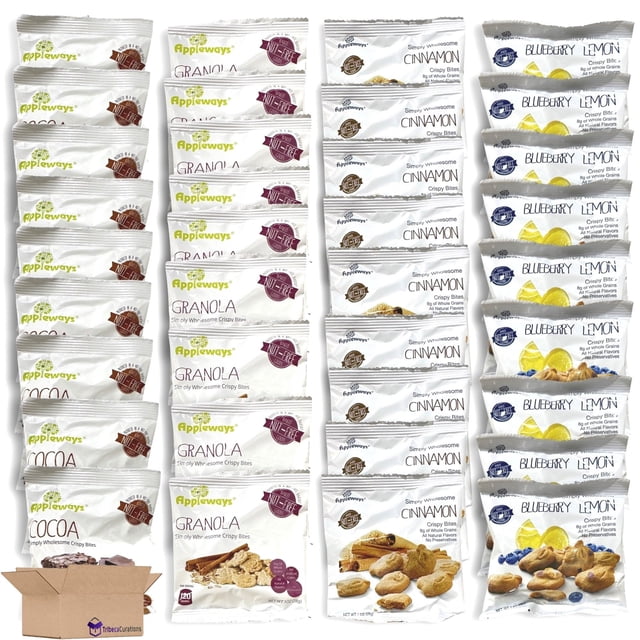 Appleways Simply Wholesome Crispy Bites Variety Pack Bundled by