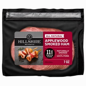Hillshire Reserve Applewood Smoked Ham, All Natural Lunch Meat, 7 oz Packet