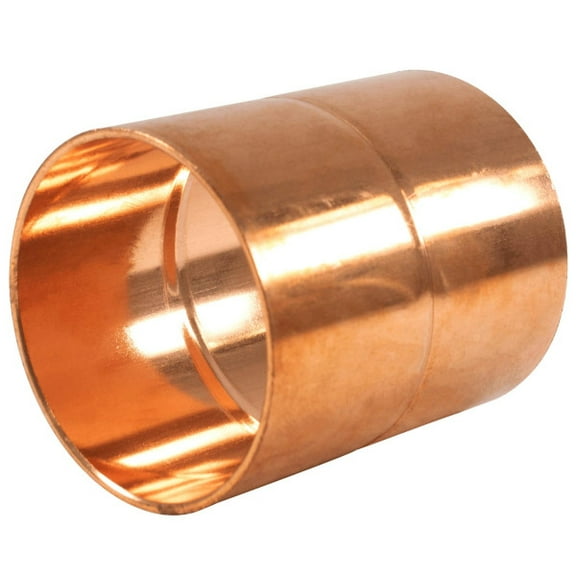 Appli Parts AP-A258 2-5/8 in Wrot Copper Coupling fitting CxC Sweat connections for refrigeration, air conditioning and plumbing applications ACR and Type L copper pipe