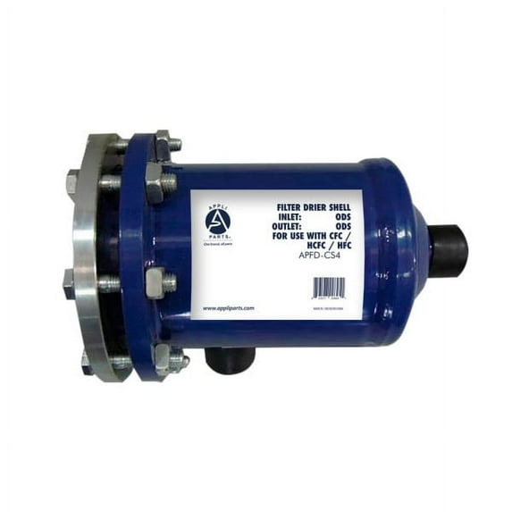 Appli Parts APFD-CS4817 2-1/8 in ODF Suction Line Replaceable Core Filter Drier Shell, 1 Core, Universal Replacement for Refrigeration and Air Conditioning Applications, Max Pressure 500 psi