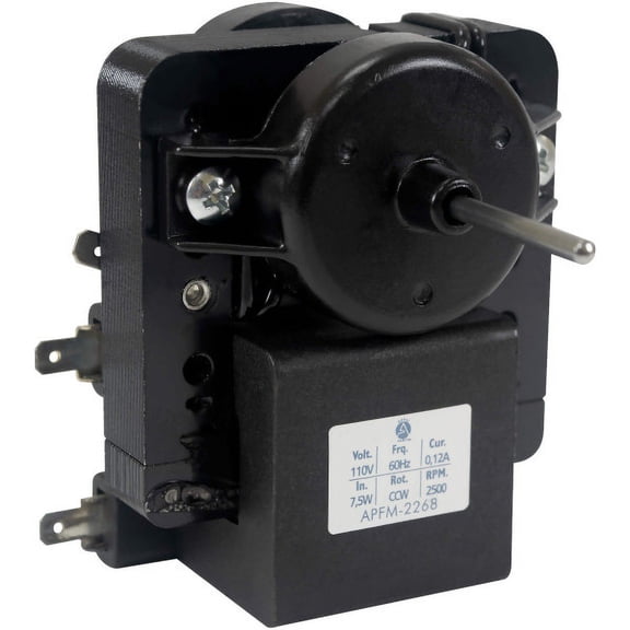 Appli Parts APFM-2268 Evaporator Fan Motor for refrigerators and freezers 110 V, 60 Hz, 0.12 A, 7.5 W, 2500 rpm, CCW, Shaft Length 1-1/8 in replaces 200D2940P001C, 200D2940P002, P009, WR01F02268