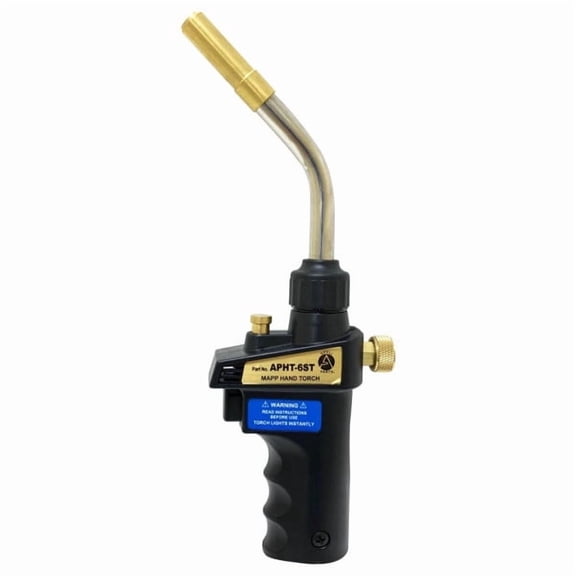 Appli Parts APHT-6ST Single Burner Hand Torch With Lighter and Lock for Soldering, Brazing with Mapp or Propane for plumbing A/A refrigeration and more