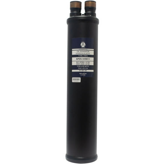 Appli Parts APOS-559011 1-3/8 in ODF Oil Separator, compatible with CFC,HCFC,HFC,R22,R407C,R502,R134a,R404A,R507, Working temperature 14 F to 266 F