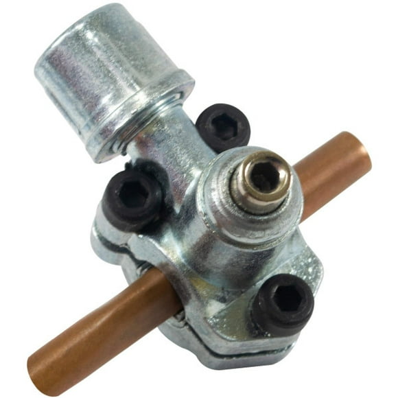 Appli Parts APT-PV110 1/4, 5/16, 3/8 in Bullet Piercing Valve kit with tube size adapters and o ring seal for small refrigeration systems with 1/4 in SAE Service Port