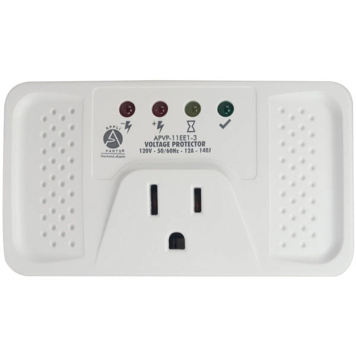Appli Parts APVP-11EE1-3 120 V Voltage Surge Protector for Refrigerators, 50/60 Hz, 12 A, 140 joules, regulator with time delay works with all electronic appliance brands