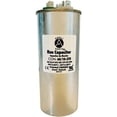 thumbnail image 1 of Appli Parts Dual Run Capacitor for ac 60+10 Mfd uF (microfarads) 370VAC CBB65 Round Universal fit for hvac and other applications 2-1/4 in Wide 5-1/2 in Height CON-60/10-370-R, 1 of 8