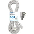 Appliance Extension Cord 20ft Heavy Duty Gray Extension Wire for Air