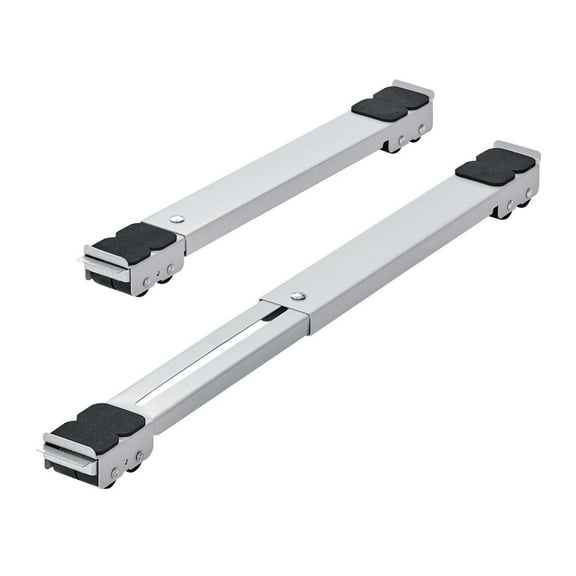 Appliance Mover Dolly - 660lbs Capacity - Washing Machine Stand - Fridge Base - Heavy Duty Mobile Dolly - Extendable 17.5-27.6in - 2 Pack - White