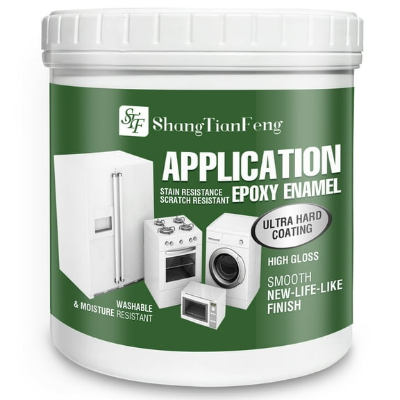 Appliance Paint 32 Oz - High-gloss Finish For Home Appliance Polishing: Durable, Oven, Microwave, Dishwasher, Quick-drying Interior/exterior Paint: Zero VOC, Safe For Metal And Plastic,White
