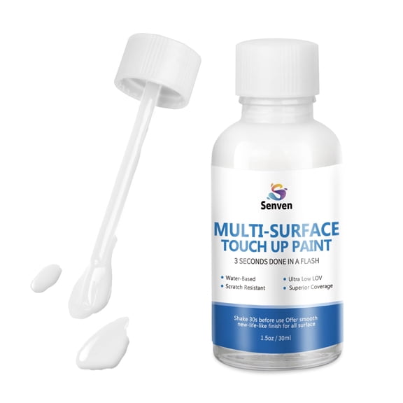 Appliance Paint White Appliance Touch up Paint High-Gloss Scratch Repair for Appliances Refrigerators Metal Surfaces Dishwasher Dryer  Washers