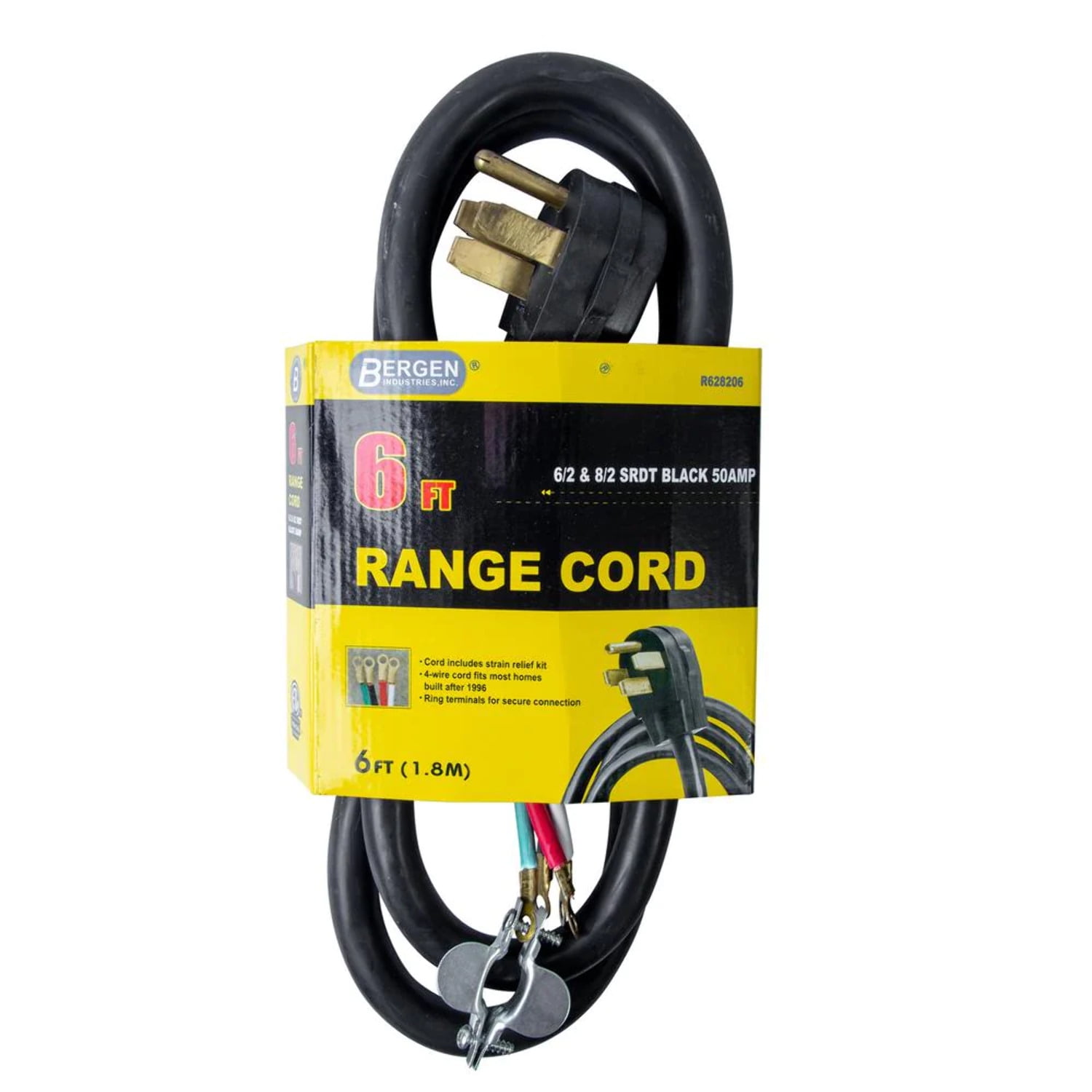 Appliance Power Cord 6FT.4-Wire Oven Range Cord