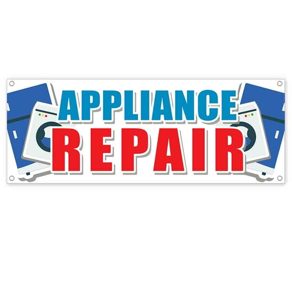 Appliance Repair 13 oz Vinyl Banner With Metal Grommets