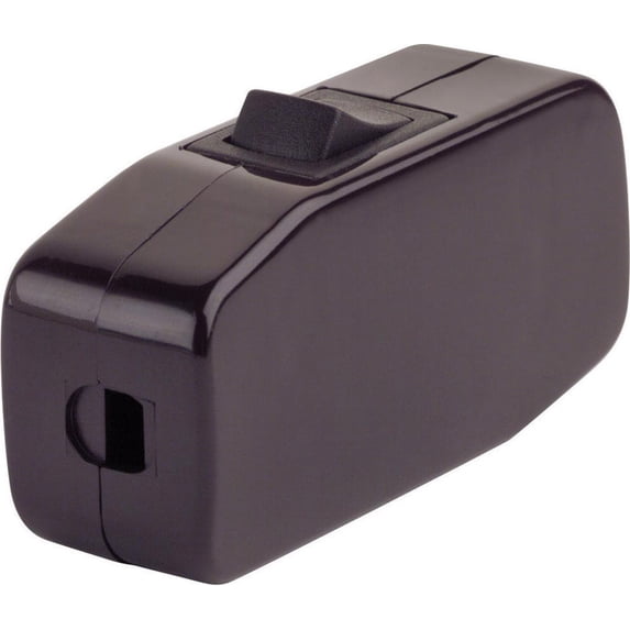 Leviton 5410 Appliance Switch, Feed-Through Switch Rocker, Single Pole, Single Throw, 3A-125V AC, Brown