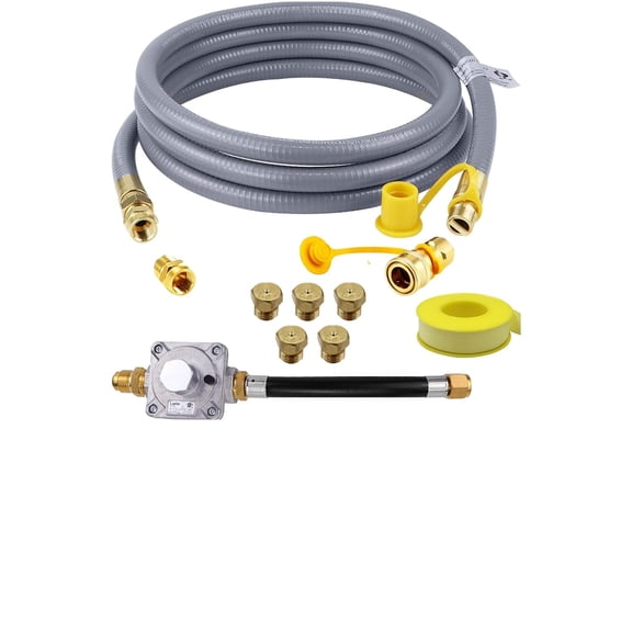 ApplianceDude LLC Conversion Kit for Weber Genesis, Genesis II, Spirit, Spirit II - Natural Gas Conversion Kit with Regulator and Hose