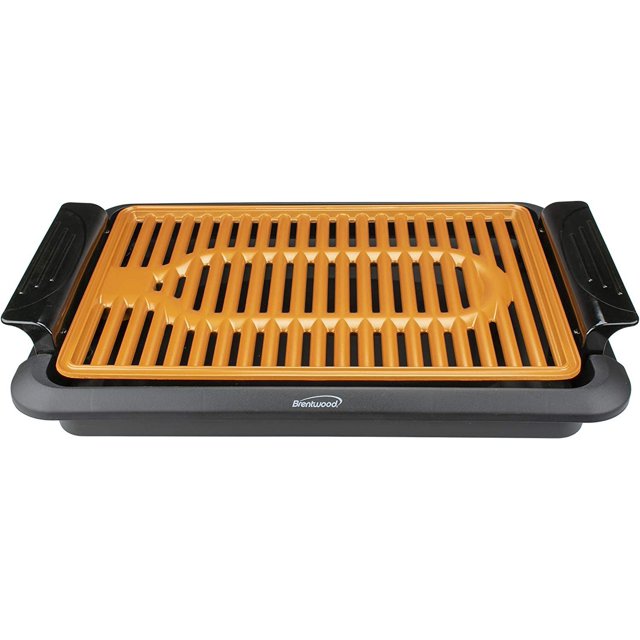 Appliances TS642 1,000Watt Indoor Electric Copper Grill, One Size, Black