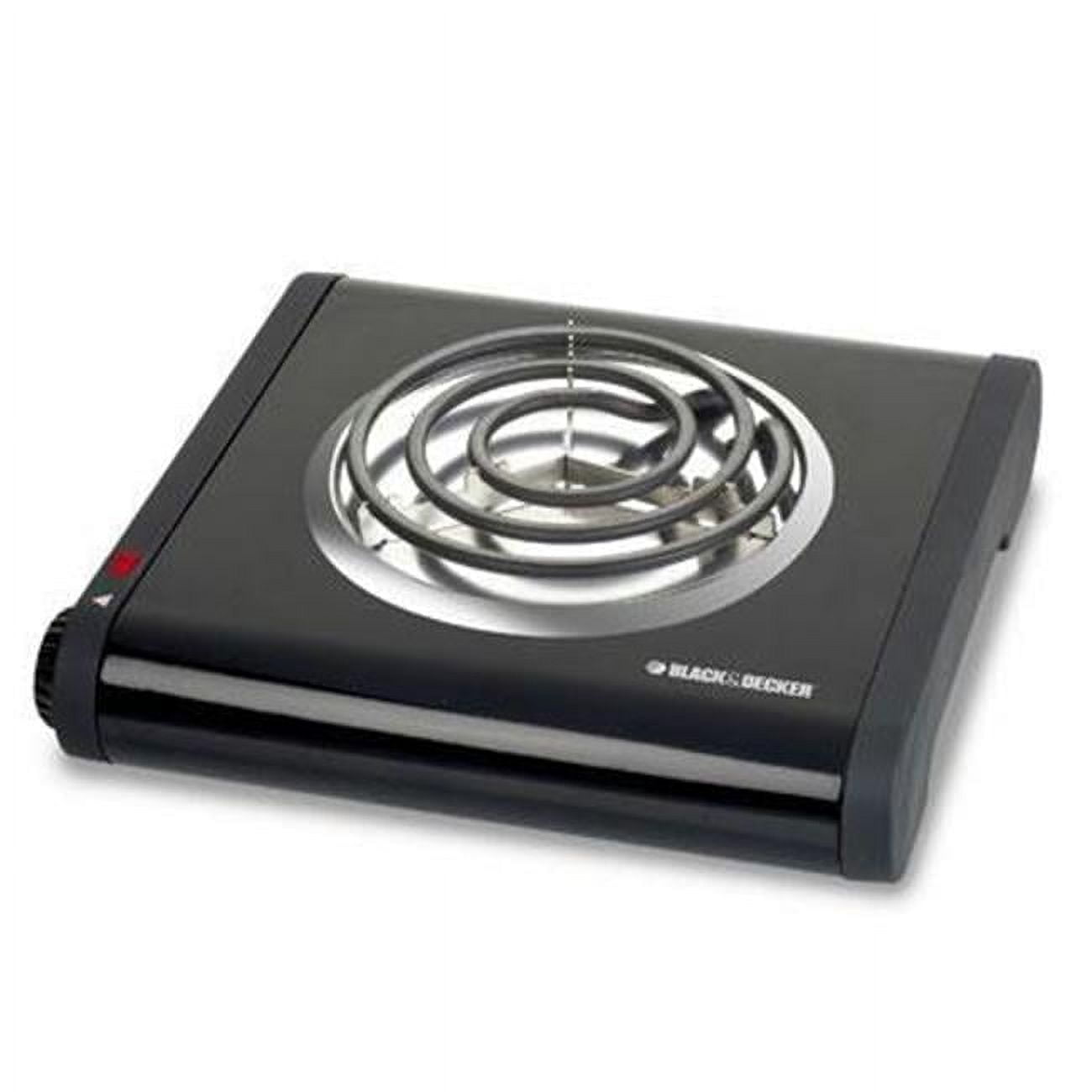 DECKER SB1001B Single-Burner Portable Buffet Range, Black