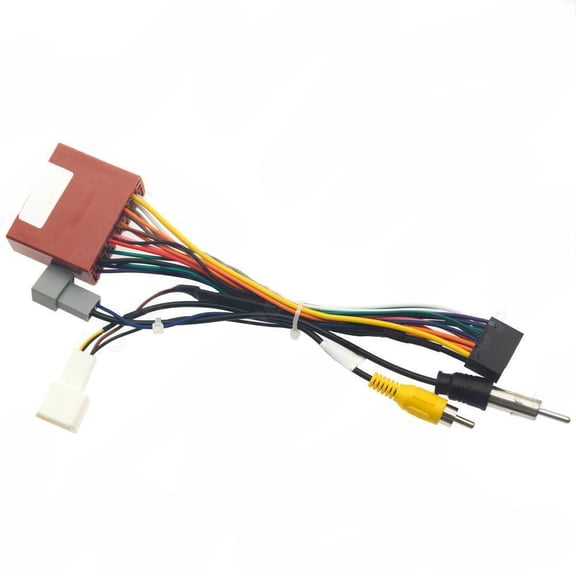 Applicable 08-14 Mazda Universal Support Rear View Android Large Screen Navigation Power Cable 16 Pin Audio Video Modification Cable