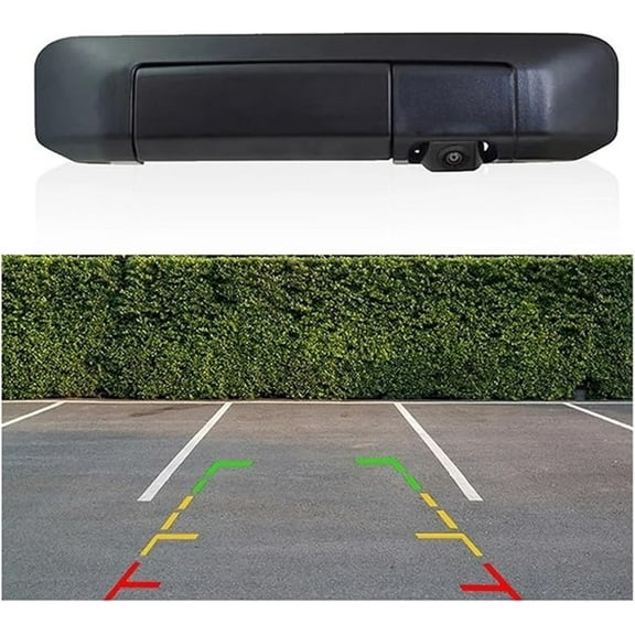 Applicable to 170 Wide Angle Tailgate Handle Reverse Camera Compatible For Toyota Tacoma 2005-2014 HD CCD Night Vision Waterproof Backup Camera(Fixed Ruler Line)