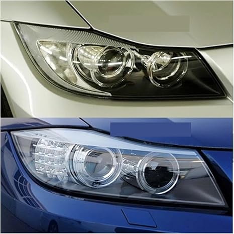 Applicable to Car Headlight Cover Transparent Lampshade Lamp Glass Lens Shell Compatible For BMW 3 Series E90 E91 318 320 325 328 335 2005~2012 Xenon(WHITE)