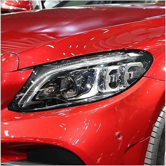 Applicable to Compatible For Benz C-Class W205 C180 C260L C280 C300 2019 2020 2021 Car Front Headlight Lens Cover Auto Case Headlamp Glass Lampshade(Right)